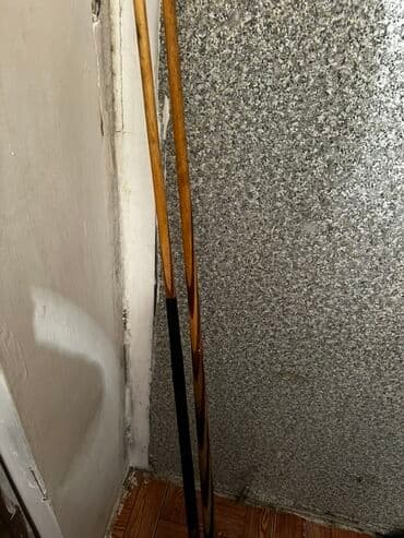 Bilyard çubuqları dəsti - 2 ədəd klassik taxta bilyard kiyu - Uzun