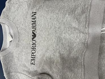 stringer alt geyimi: Uşaq idman dəsti – boz rəngli sweatshirt və şalvar - Üst: dairəvi — 3