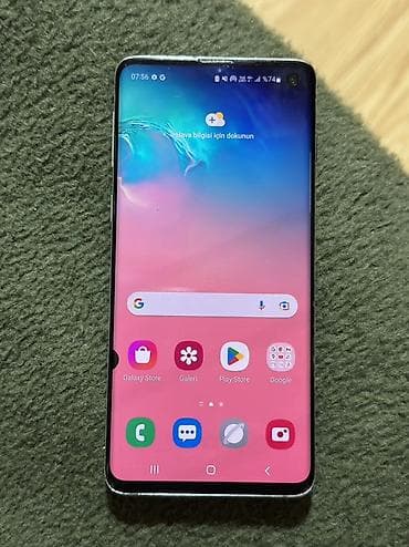 Samsung Galaxy S10, rəng - Ağ, Simsiz şarj