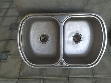 насос: İkili paslanmayan polad mətbəx moykası - Material: paslanmayan polad — 2