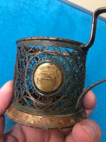 ваза стеклянная прозрачная высокая без узора: Бокал, 1965 год, Россия — 4