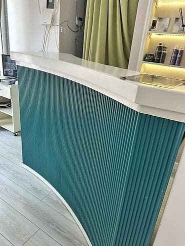 ofis stolları: Qəbul/Resepsion masası – salon və ofislər üçün - Dizayn: Ön hissəsi — 2