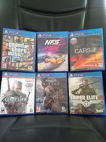 PS-4 və PS-5 ə uyğun oyun diskləri Project cars 20 AZN Need for Speed