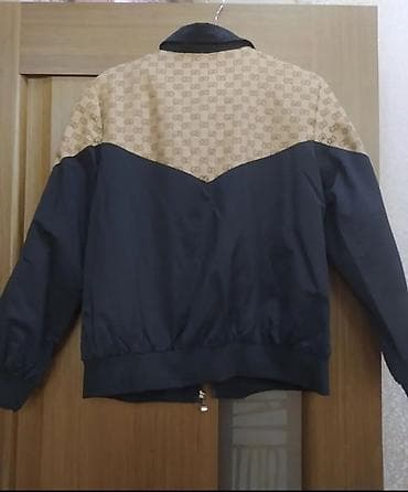 Qara-qəhvəyi rəng kombinasiyalı yüngül küləkkeçirməz gödəkçə. - Üst — 2