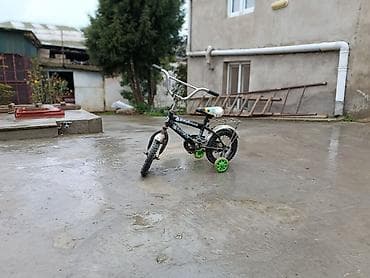 İdman və istirahət: Uşaq velosipedi – kiçik ölçülü, köməkçi təkərlərlə - Təkər ölçüsü — 2