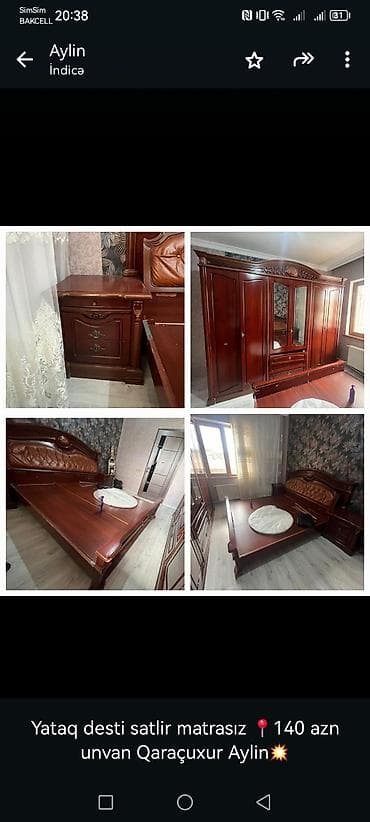 qab dolabi: Yataq otağı dəstləri — 1