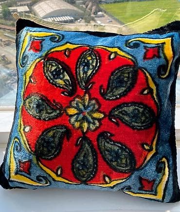 gilan tekstil parcalari: Dekorativ Yeni Sadə Yun Yastıq, Ünvandan götürmə, Ödənişli çatdırılma — 5