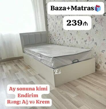 taxt carpayilar: Yeni, İkinəfərlik çarpayı, Bazasız, Matras ilə, Siyirməsiz, Azərbaycan — 5