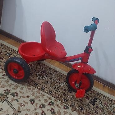 velosiped satiwi: Uşaq üçtəkərli velosipedi – qırmızı rəng Xüsusiyyətlər: - 3 təkərli — 2