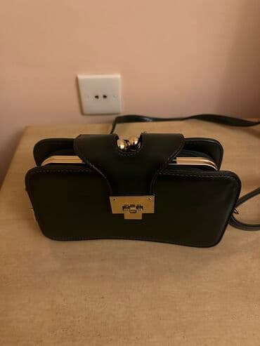 seleme pul verilir 2021: Tund yashil rengli kicik olculu deri canta — 1