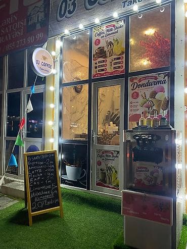 Restoran, kafe avadanlığı: Kofe aparati 7500 azn e alinib Kofe uyuden 1200 azn e alinib — 5
