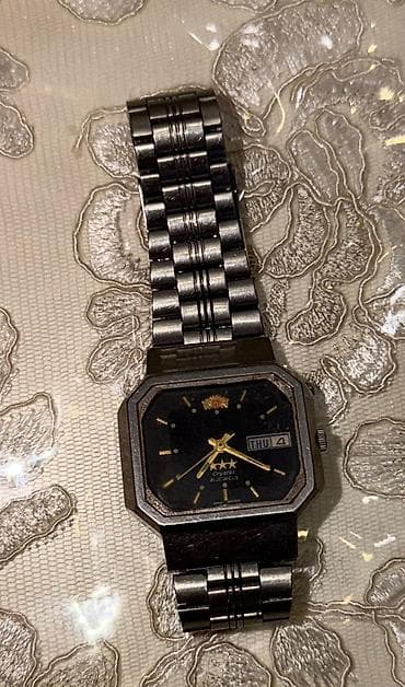 Личные вещи: Orient markalı gümüşü rəngli, kvadrat formalı avtomatik mexanizmli — 2