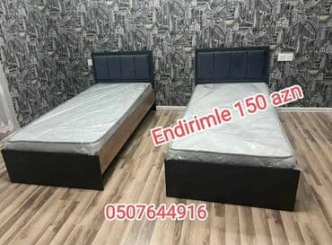 Yeni, Təknəfərlik çarpayı, Bazasız, Matras ilə, Siyirməsiz, Azərbaycan