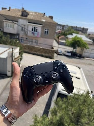 ps 4 oyun diski: Sony PlayStation 5 DualSense gamepad – qara rəng, pult, coystik — 1