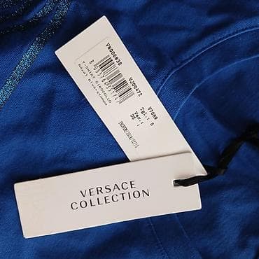 Мужская одежда: Мужская футболка, Versace, S, цвет - Голубой — 2