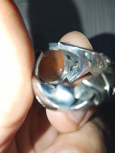 zikr ring: Üzük, Gümüş, Əqiq — 5