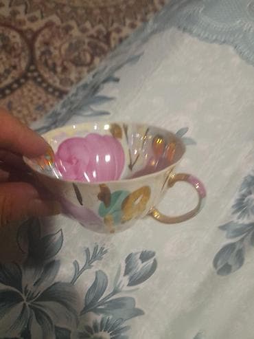 Çay dəsti, rəng - Ağ, Farfor — 2