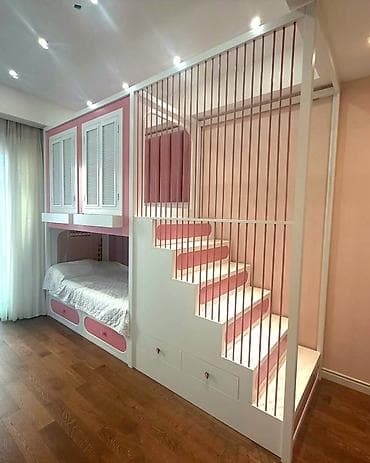 Uşaq otağı üçün xüsusi dizayn edilmiş modul yataq komplekti - Rəng — 2