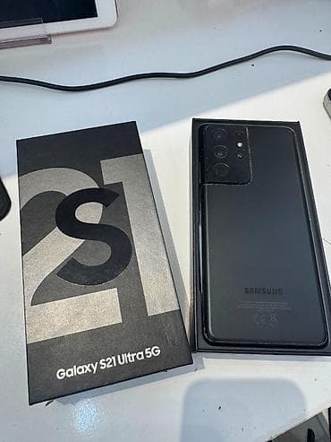 samsung tab e: Samsung Galaxy S21 Ultra 5G, 256 GB, rəng - Qara — 1
