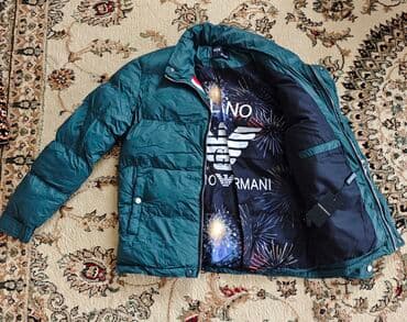 smart saat x8 ultra: Armani Exchange (A|X) kişi qış gödəkçəsi Olcu M - Rəng: tünd yaşıl — 3