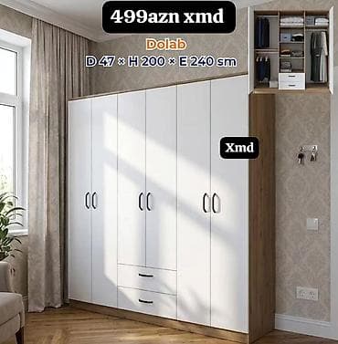 Dolab – XMD Ölçülər: Dərinlik 47 sm × Hündürlük 200 sm × En 240 sm lalafo.az -da Dolab – XMD Ölçülər: Dərinlik 47 sm × Hündürlük 200 sm × En 240 sm