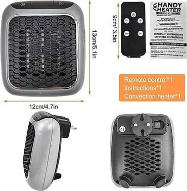 raf buxar utusu: Handy Heater Turbo 800 – divar rozetkasına qoşulan mini elektrik — 2