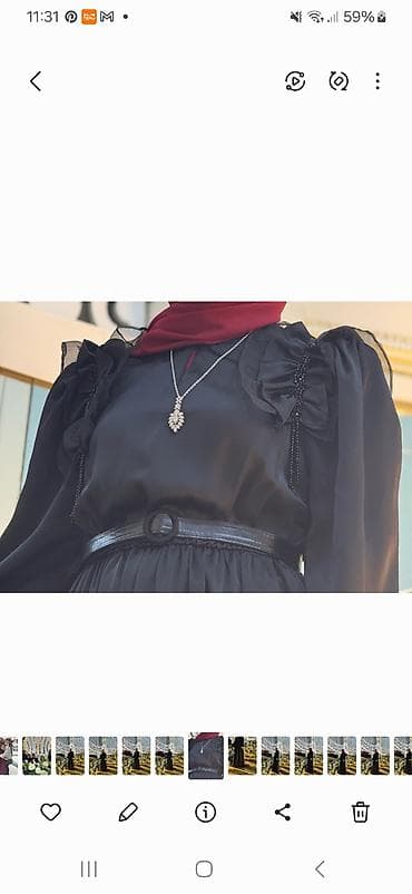 bu ilin debi: Qara axşam geyimi – zərif uzun don - Rəng: qara - Dizayn: uzun — 2