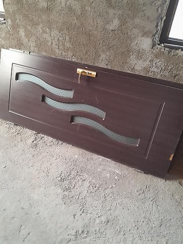 qapi ustu naves: Qapı – interyer üçün dekorativ şüşəli model - Material: ağac əsaslı — 2