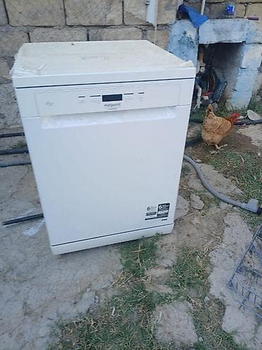ucuz pc: Hotpoint markalı qabyuyan maşın. Sərbəst dayanan, ağ rəngli modeldir — 1