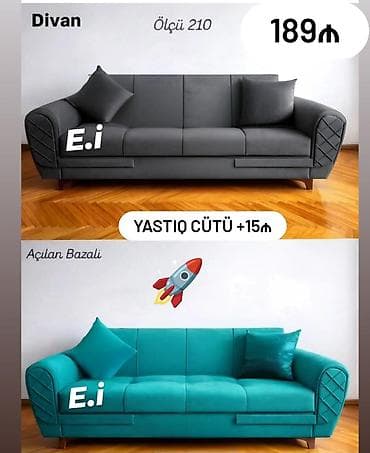 Divan, Açılan, Bazalı, Parça, Çatdırılma yoxdur