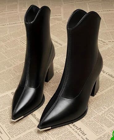 Çəkmə, Ölçü: 38, rəng - Qara, Yeni