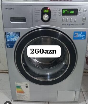masin ucun soyducu: Paltaryuyan maşın Samsung, 6 kq, Avtomat, Qurutmasız, Kredit yoxdur — 1