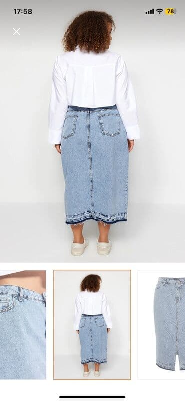 qirmizi yubka modelleri: Trendyol Curve markası. Yenidir, heç geyinilməyib — 2