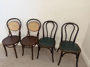 ev ucun stol stul: Məhsul: 4 ədəd taxta yemək otağı/stul dəsti Giymet rattan stul 170 azn — 1