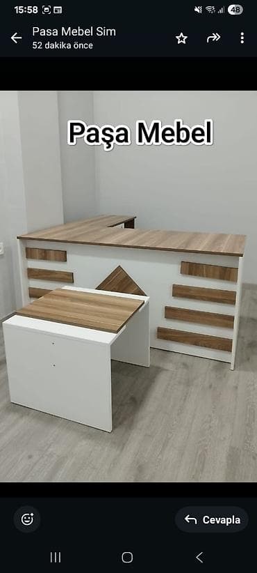 ofis oturacagi: Yeni, Müdir üçün, Künc masa — 1