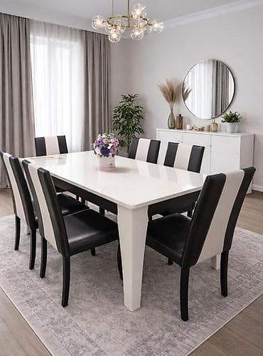 Qonaq otağı üçün, İşlənmiş, Kvadrat masa, 6 stul lalafo.az -da Qonaq otağı üçün, İşlənmiş, Kvadrat masa, 6 stul