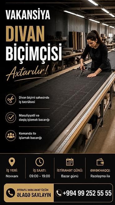 Kəsimçi, 30 yaş, 3-5 illik təcrübə, Tam iş günü lalafo.az -da Kəsimçi, 30 yaş, 3-5 illik təcrübə, Tam iş günü
