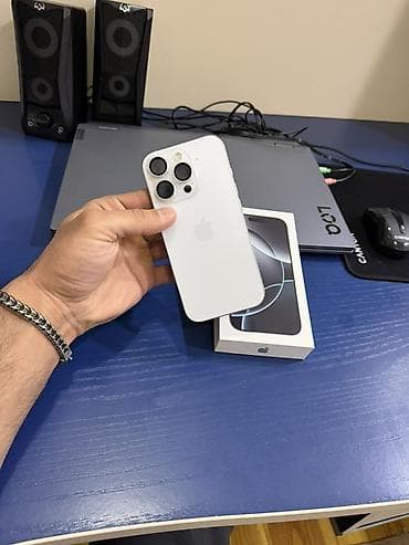 damla su filteri: IPhone 16 Pro, 256 GB, Ağ, Face ID — 9