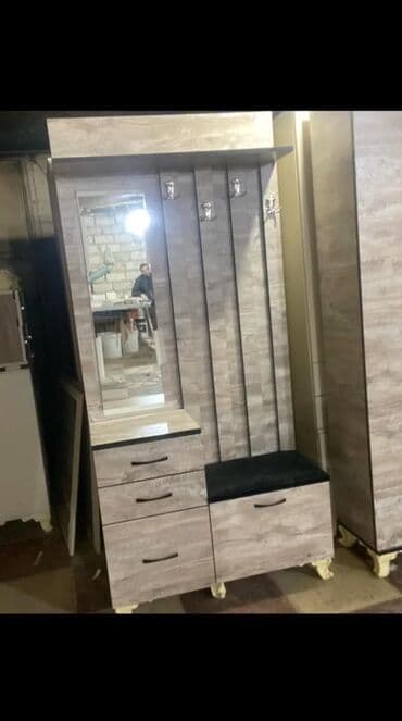 трюмо в прихожую: Прямой шкаф, Для прихожей, Гардероб, Распашной, Корпусный, 1 дверь — 8