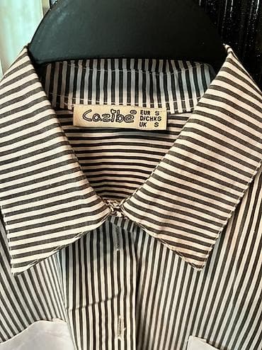 şifon kofta modelleri: Zolaqlı qadın köynəyi – S ölçü - Brend: Cazibe / Si&Zi Collection — 2