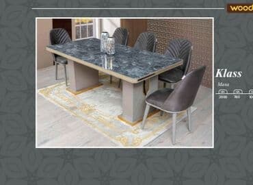 круглый стол на заказ: Qonaq masası, Yeni, Açılmayan, Laminat, Dördbucaq masa — 1