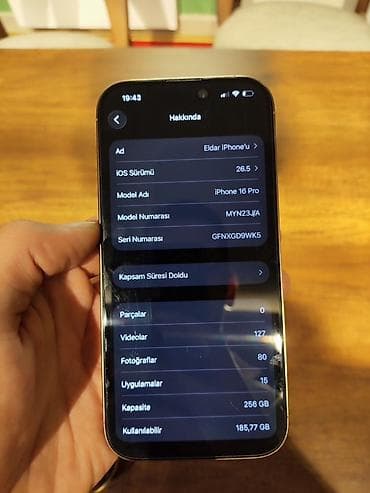 ipone 6s: IPhone 16 Pro, 256 GB — 8