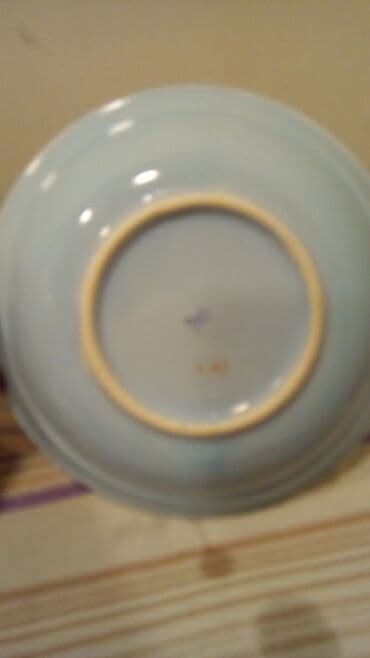 balıq qab: Boşqablar, 6 ədədli dəst, rəng - Mavi, Keramika — 2