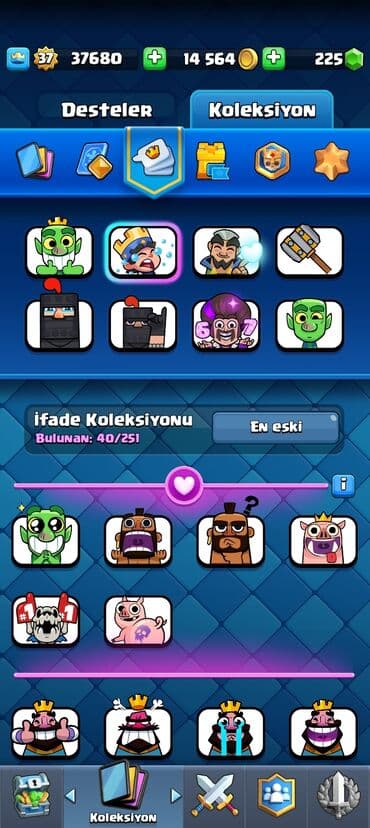 Clash Royale hesabı - Kral səviyyəsi: 37 - Kupa: 6364 - Qızıl: 14 564 — 4