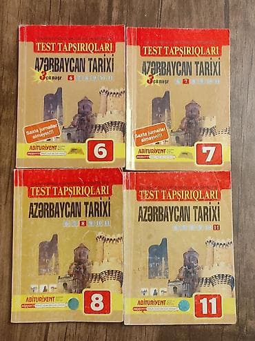 tarix: Məhsul: “Azərbaycan Tarixi” dərslik və test topluları dəsti Tərkib: - — 2