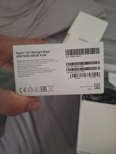philips xenium 9@9z: Redmi 13C, 256 GB, rəng - Qara, Zəmanət — 2