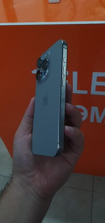 IPhone 15 Pro, 128 GB, Natural Titanium, Face ID lalafo.az -da IPhone 15 Pro, 128 GB, Natural Titanium, Face ID