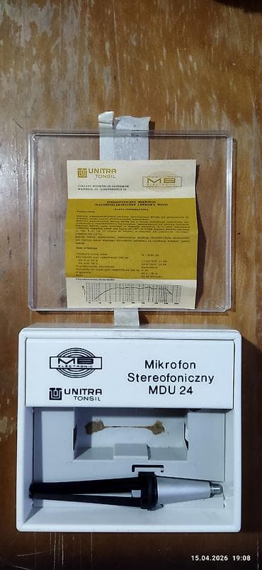 Аксессуары для ПК: UNITRA Tonsil MDU 24 – stereofonik dinamik (maqnit‑elektrik) mikrofon — 3