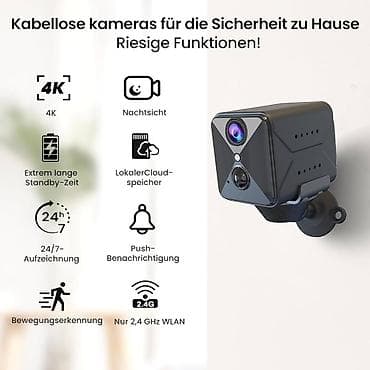 4K simsiz ev təhlükəsizlik kamerası - 4K yüksək keyfiyyətli görüntü -