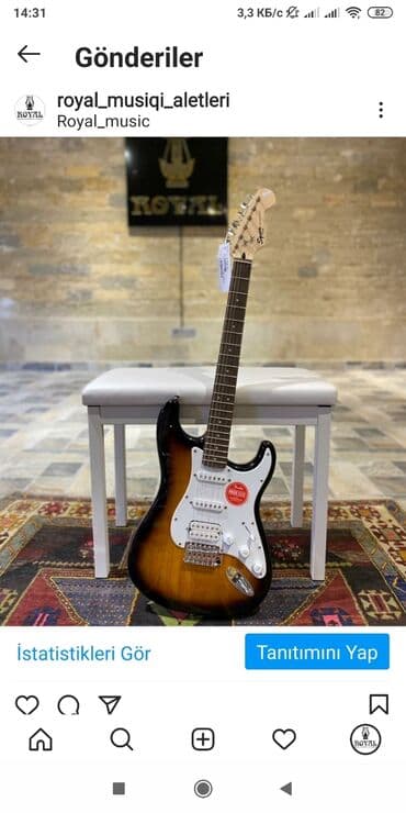 sarayeva küçəsi: Fender Sq bullet trem hss bsb 🔥 Mağazamız Nizami küçəsi 42 ünvanında — 1